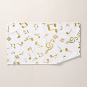 Muziekpatroon Bad Handdoek (Handdoek)
