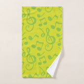 Muziekpatroon Bad Handdoek (Handdoek)