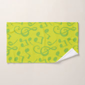 Muziekpatroon Bad Handdoek (Handdoek)