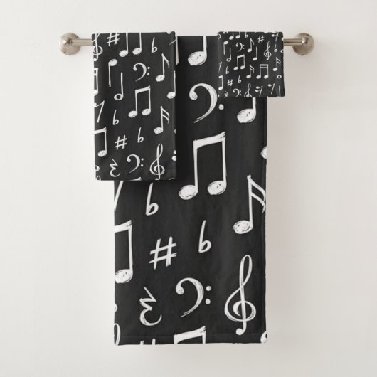 Muziekpatroon Bad Handdoek (Insitu)