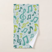 Muziekpatroon Bad Handdoek (Handdoek)