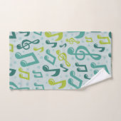 Muziekpatroon Bad Handdoek (Handdoek)