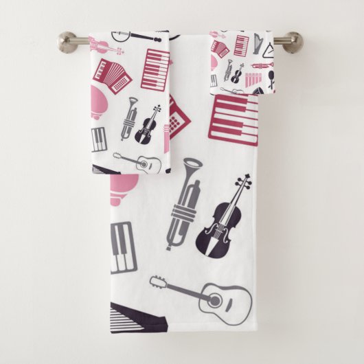 Muziekpatroon Bad Handdoek (Insitu)