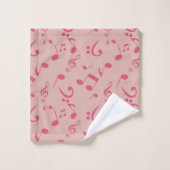 Muziekpatroon Bad Handdoek (Wasdoekje)
