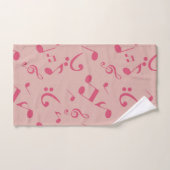 Muziekpatroon Bad Handdoek (Handdoek)