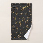 Muziekpatroon Bad Handdoek (Handdoek)