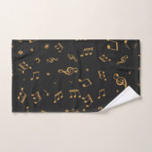 Muziekpatroon Bad Handdoek (Handdoek)
