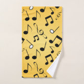 Muziekpatroon Bad Handdoek (Handdoek)