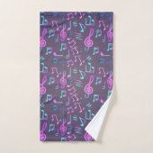 Muziekpatroon Bad Handdoek (Handdoek)