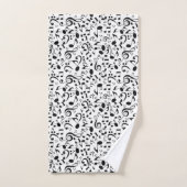 Muziekpatroon Bad Handdoek (Handdoek)