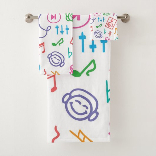 Muziekpatroon Bad Handdoek (Insitu)