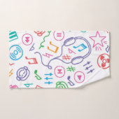 Muziekpatroon Bad Handdoek (Handdoek)