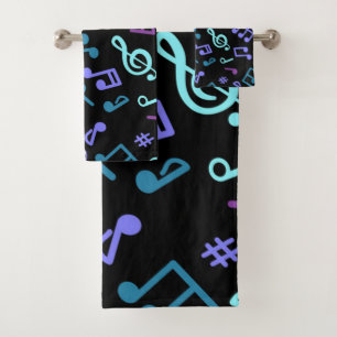 Muziekpatroon Bad Handdoek