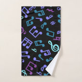 Muziekpatroon Bad Handdoek (Handdoek)