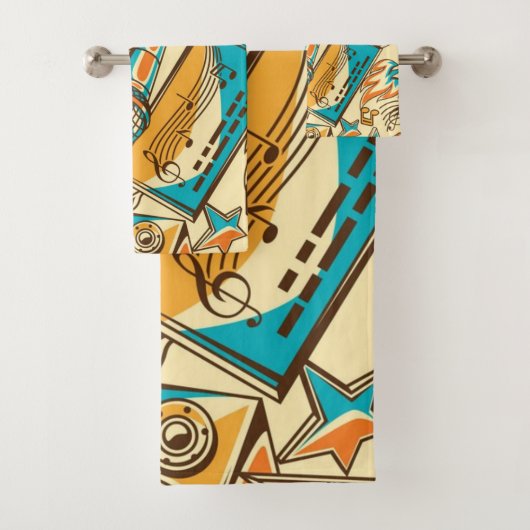 Muziekpatroon Bad Handdoek (Insitu)