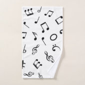 Muziekpatroon Bad Handdoek (Handdoek)