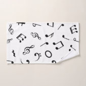 Muziekpatroon Bad Handdoek (Handdoek)