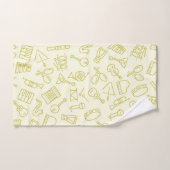 Muziekpatroon Bad Handdoek (Handdoek)