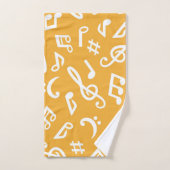 Muziekpatroon Bad Handdoek (Handdoek)