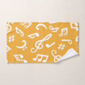 Muziekpatroon Bad Handdoek (Handdoek)