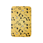 Muziekpatroon Badmat (Voorkant Verticaal)