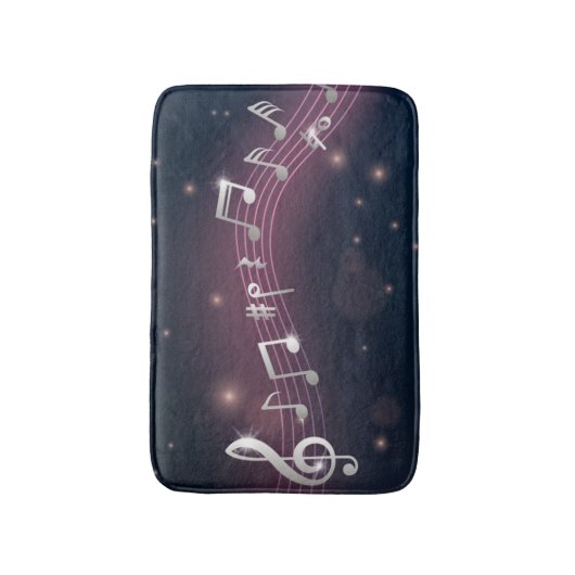 Muziekpatroon Badmat (Voorkant Verticaal)