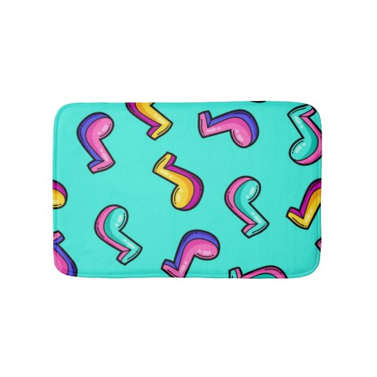 Muziekpatroon Badmat (Voorkant)