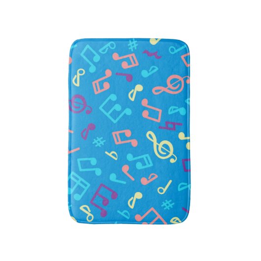 Muziekpatroon Badmat (Voorkant Verticaal)