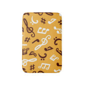 Muziekpatroon Badmat (Voorkant Verticaal)
