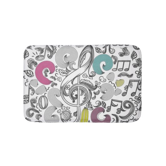 Muziekpatroon Badmat (Voorkant)