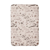 Muziekpatroon Badmat (Voorkant Verticaal)