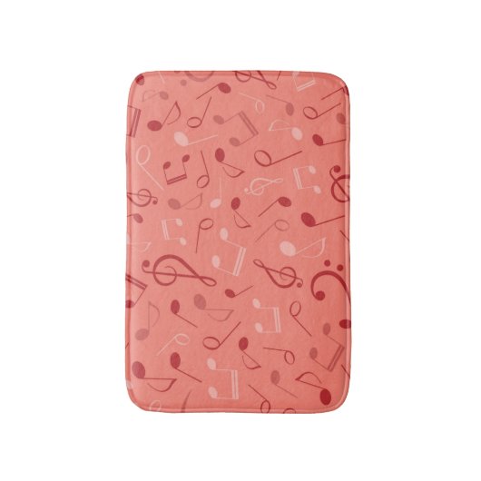 Muziekpatroon Badmat (Voorkant Verticaal)