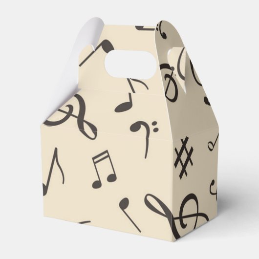 Muziekpatroon Bedankdoosjes (Voorkant Zijde)