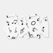 Muziekpatroon Bedankdoosjes (Uitgevouwen)