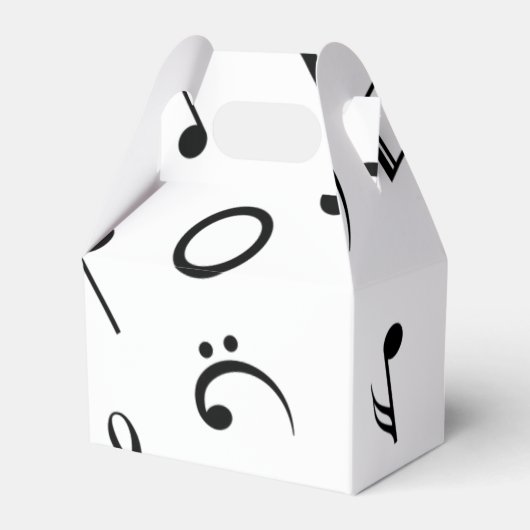 Muziekpatroon Bedankdoosjes (Voorkant Zijde)