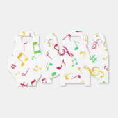Muziekpatroon Bedankdoosjes (Uitgevouwen)