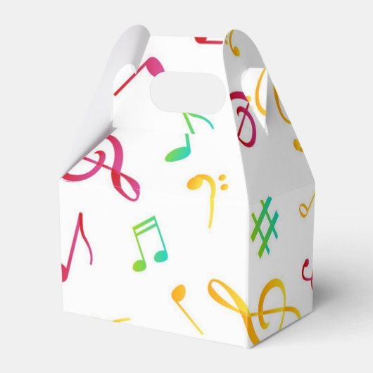 Muziekpatroon Bedankdoosjes (Voorkant Zijde)