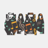 Muziekpatroon Bedankdoosjes (Uitgevouwen)