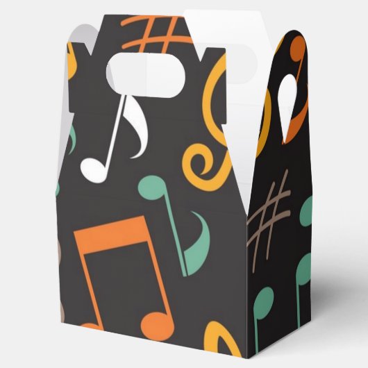 Muziekpatroon Bedankdoosjes (Geopend)