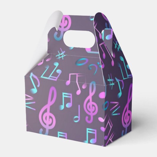 Muziekpatroon Bedankdoosjes (Voorkant Zijde)
