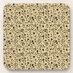 Muziekpatroon Bier Onderzetter