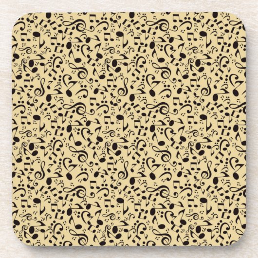 Muziekpatroon Bier Onderzetter (Voorkant)