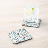 Muziekpatroon Bier Onderzetter (Rechterzijde)