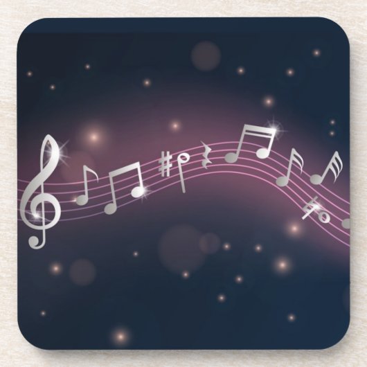 Muziekpatroon Bier Onderzetter (Voorkant)
