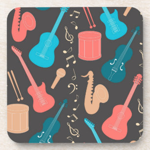 Muziekpatroon Bier Onderzetter