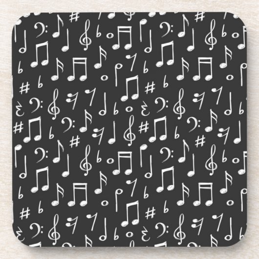Muziekpatroon Bier Onderzetter (Voorkant)
