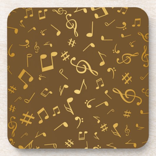Muziekpatroon Bier Onderzetter (Voorkant)