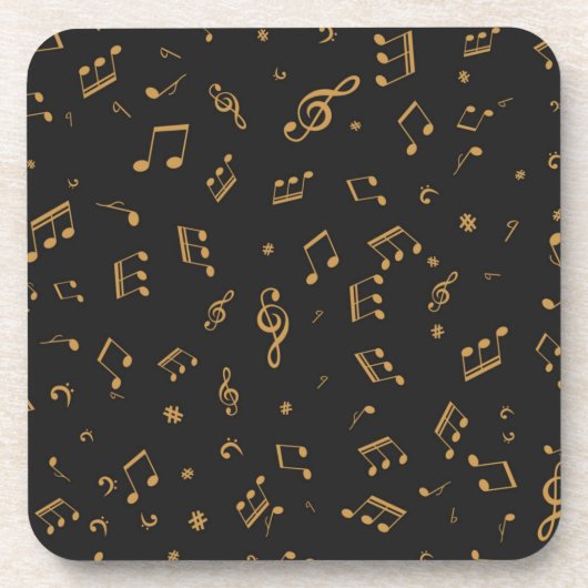 Muziekpatroon Bier Onderzetter (Voorkant)