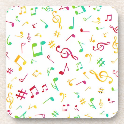 Muziekpatroon Bier Onderzetter (Voorkant)