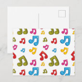 Muziekpatroon Briefkaart (Voorkant / Achterkant)